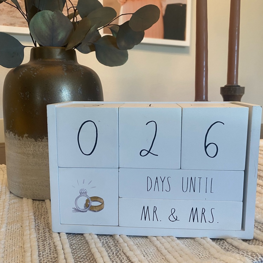 Rae Dunn Countdown Calendar Block